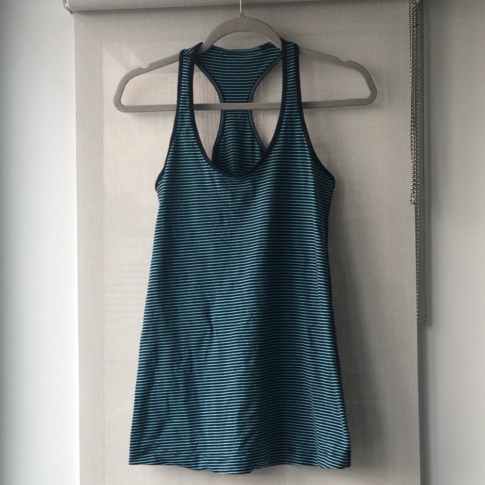 Striped cool racerback*